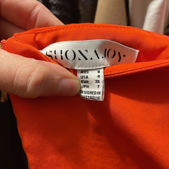 Shona Joy Knot Halter Dress Coral / Orange Size 4 - Like New! ( Revolve ) - Picture 5 of 5